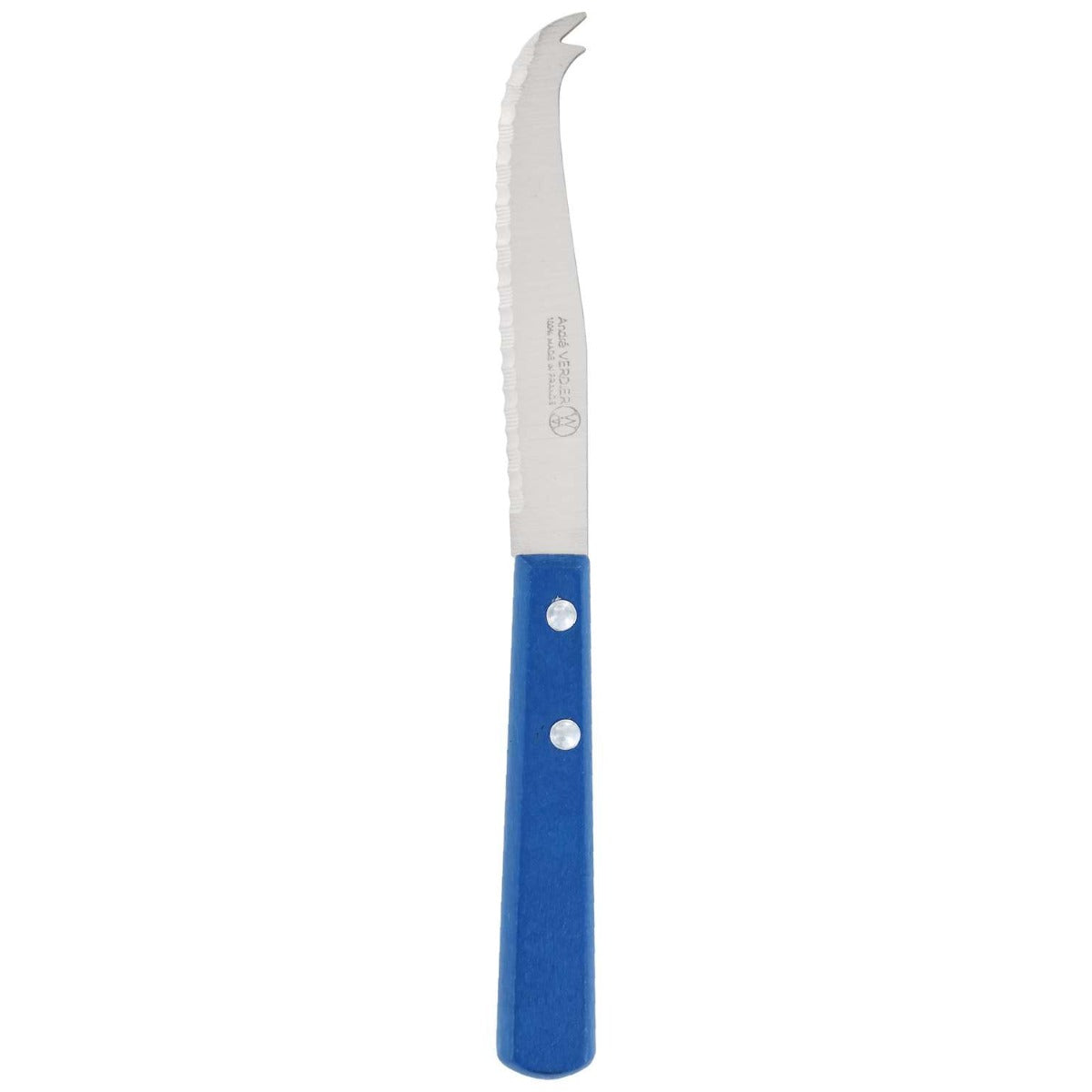 Andre verdier Serrated Cheese Knife 11 cm Blue Wooden Handle Prepa Culi