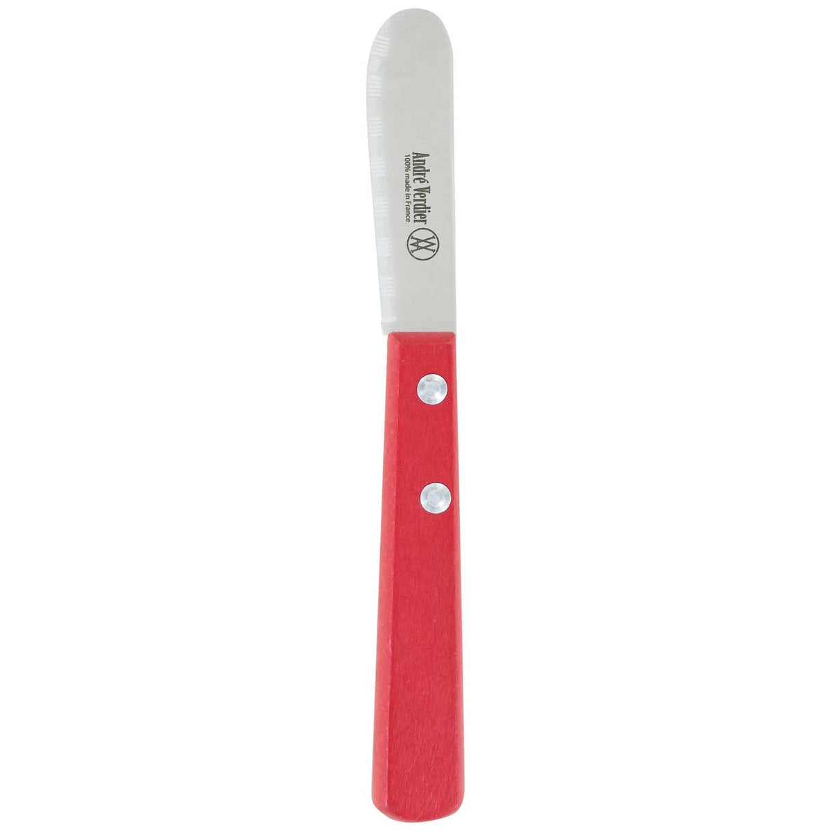 Andre verdier Butter Knife 6.5 cm Red Wooden Handle Prepa Culi