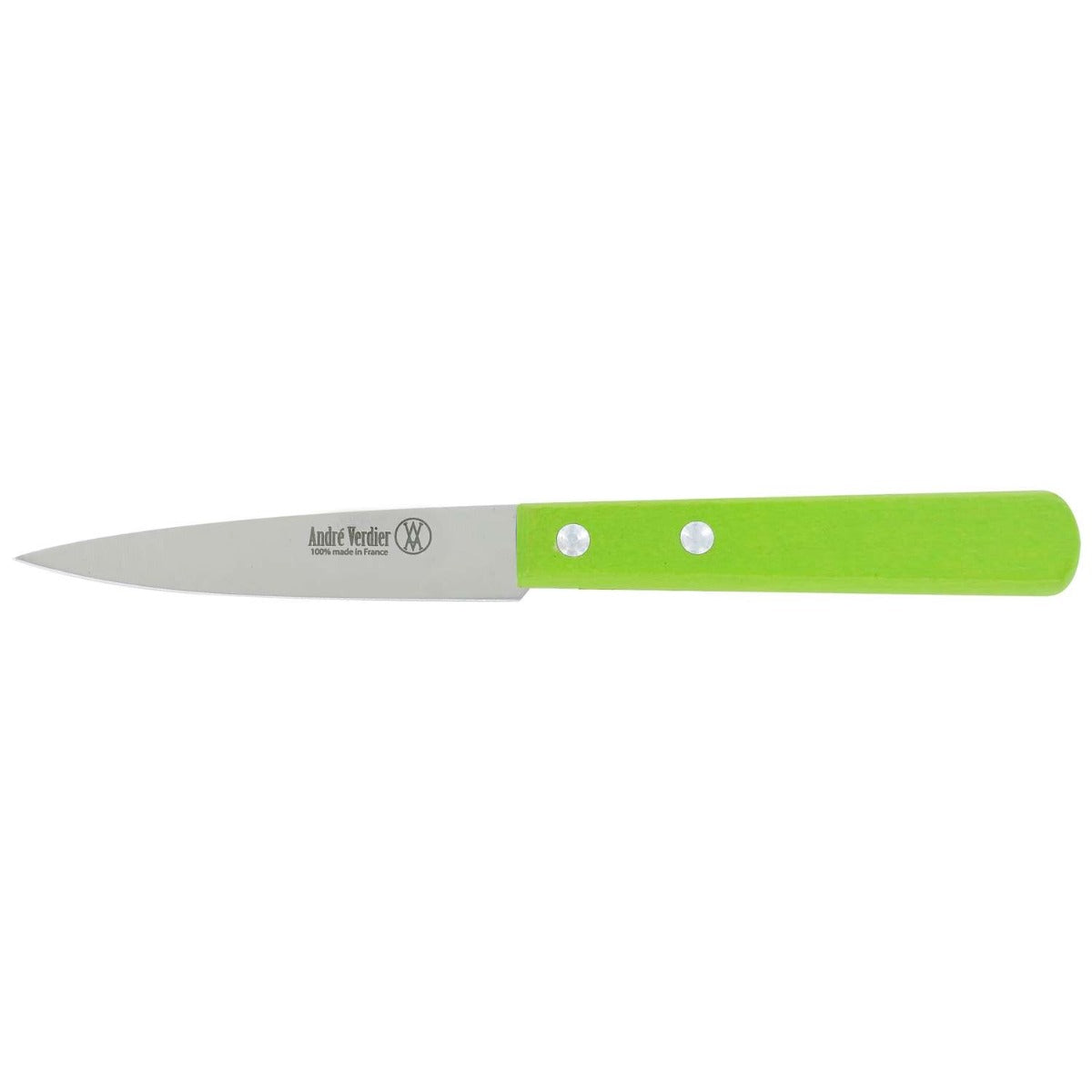 Andre verdier Paring Knife 9 cm Green Wooden Handle Prepa Culi