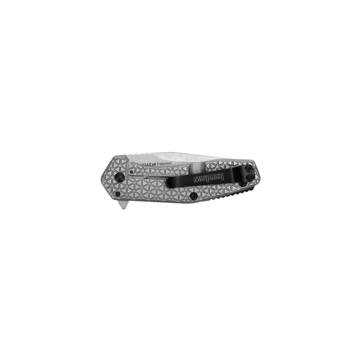 Kershaw Cathode Stonewashed Pocket Knife 6 cm Silver Handle 77 gr 1324X