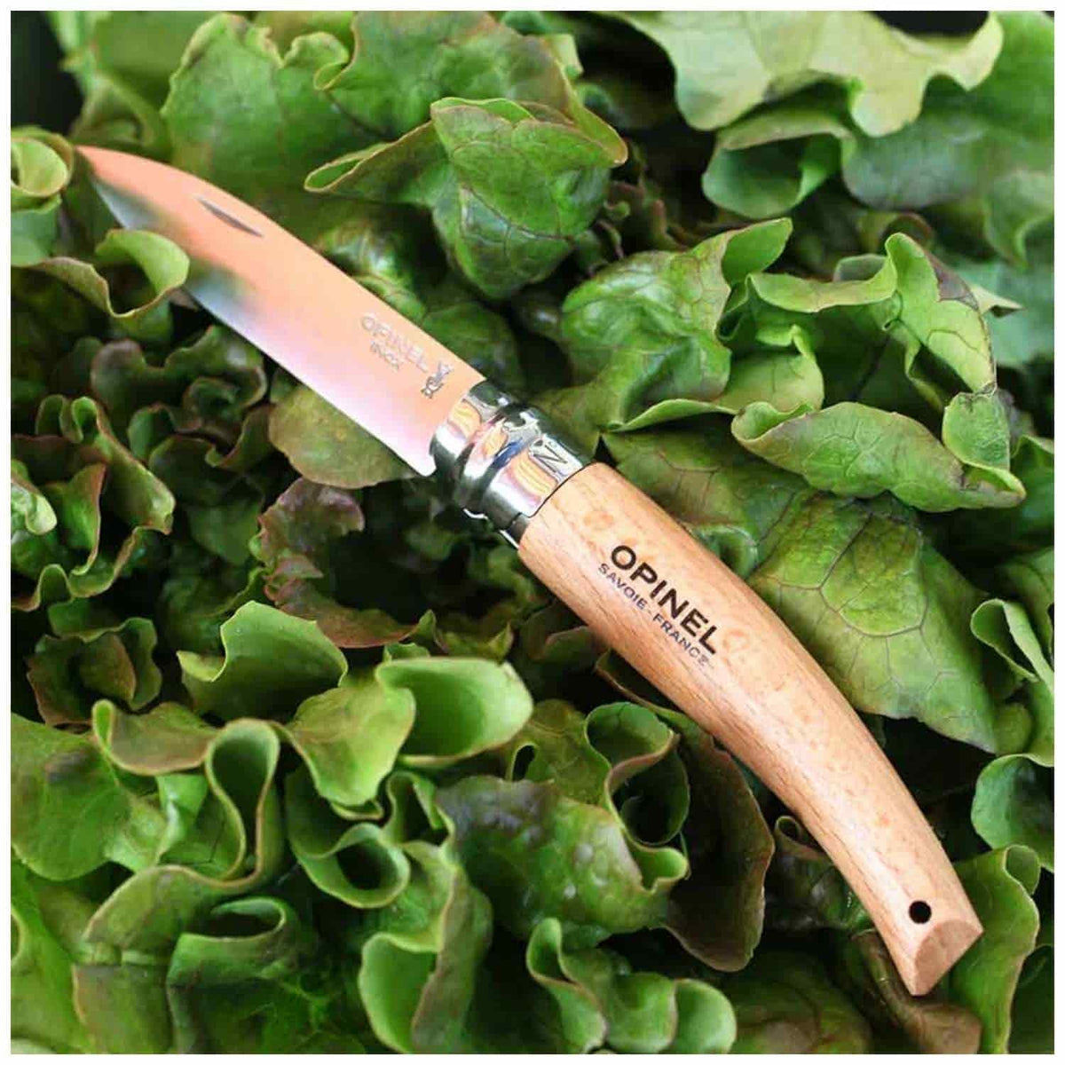 Opinel Pocket Knife 8 cm Beech Wood Handle No 8 Garden 133080