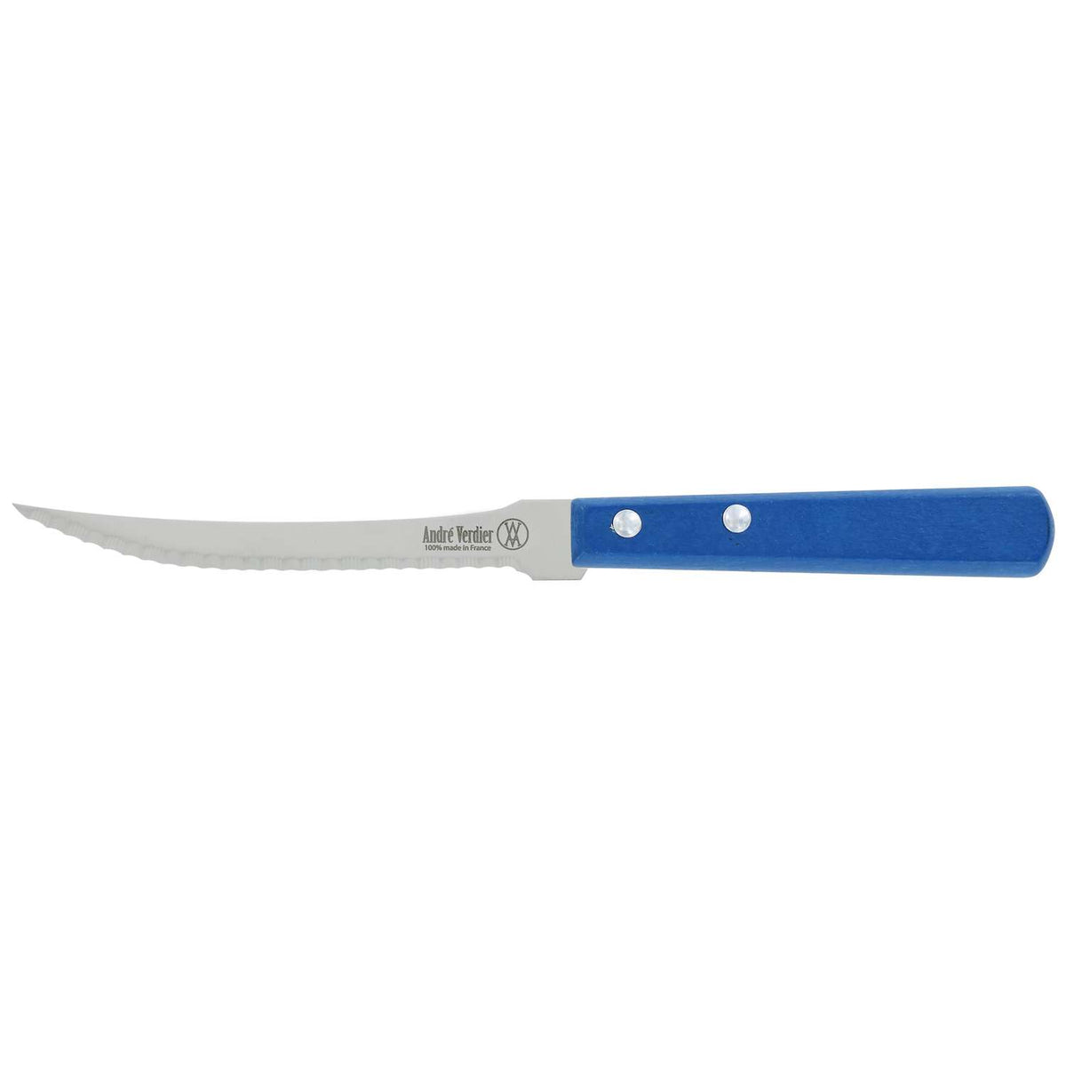 Andre verdier Serrated Tomato Knife 12 cm Blue Wooden Handle Prepa Culi