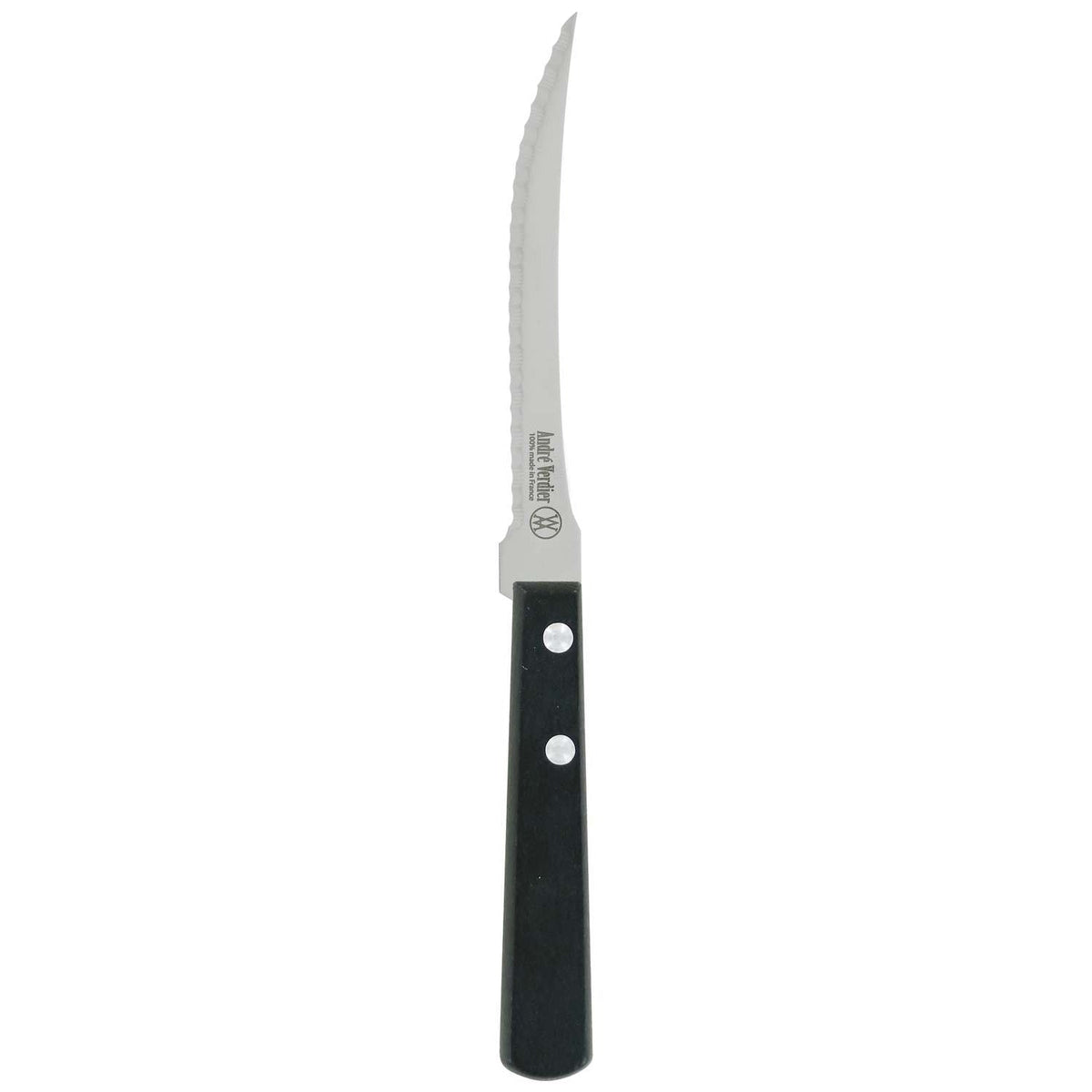 Andre verdier Serrated Tomato Knife 12 cm Black Wooden Handle Prepa Culi
