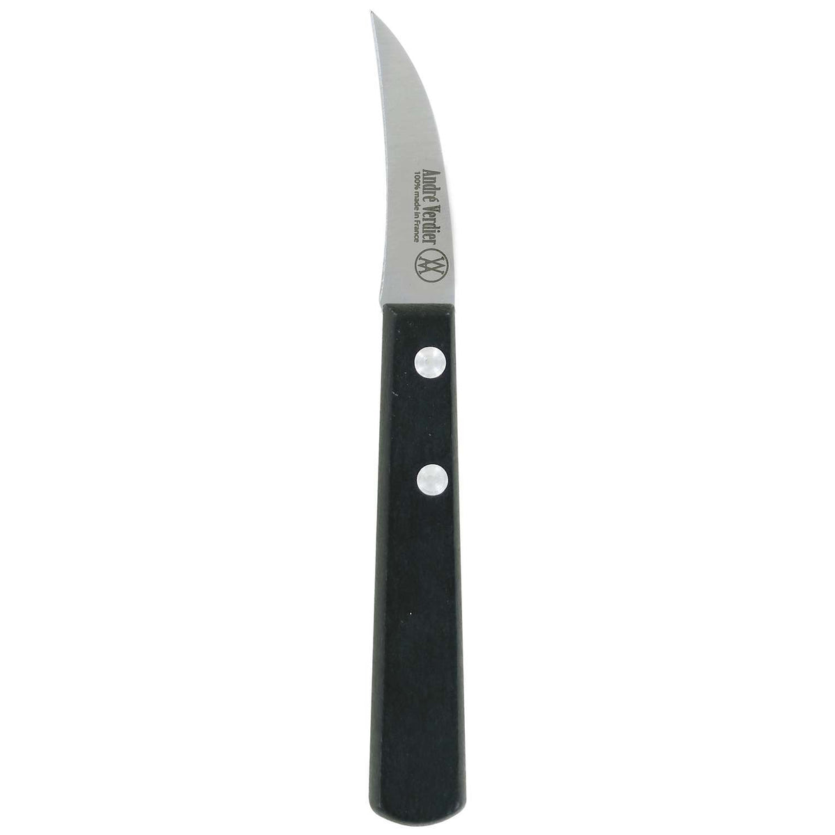 Andre verdier Peeling Knife 6 cm Black Wooden Handle Prepa Culi