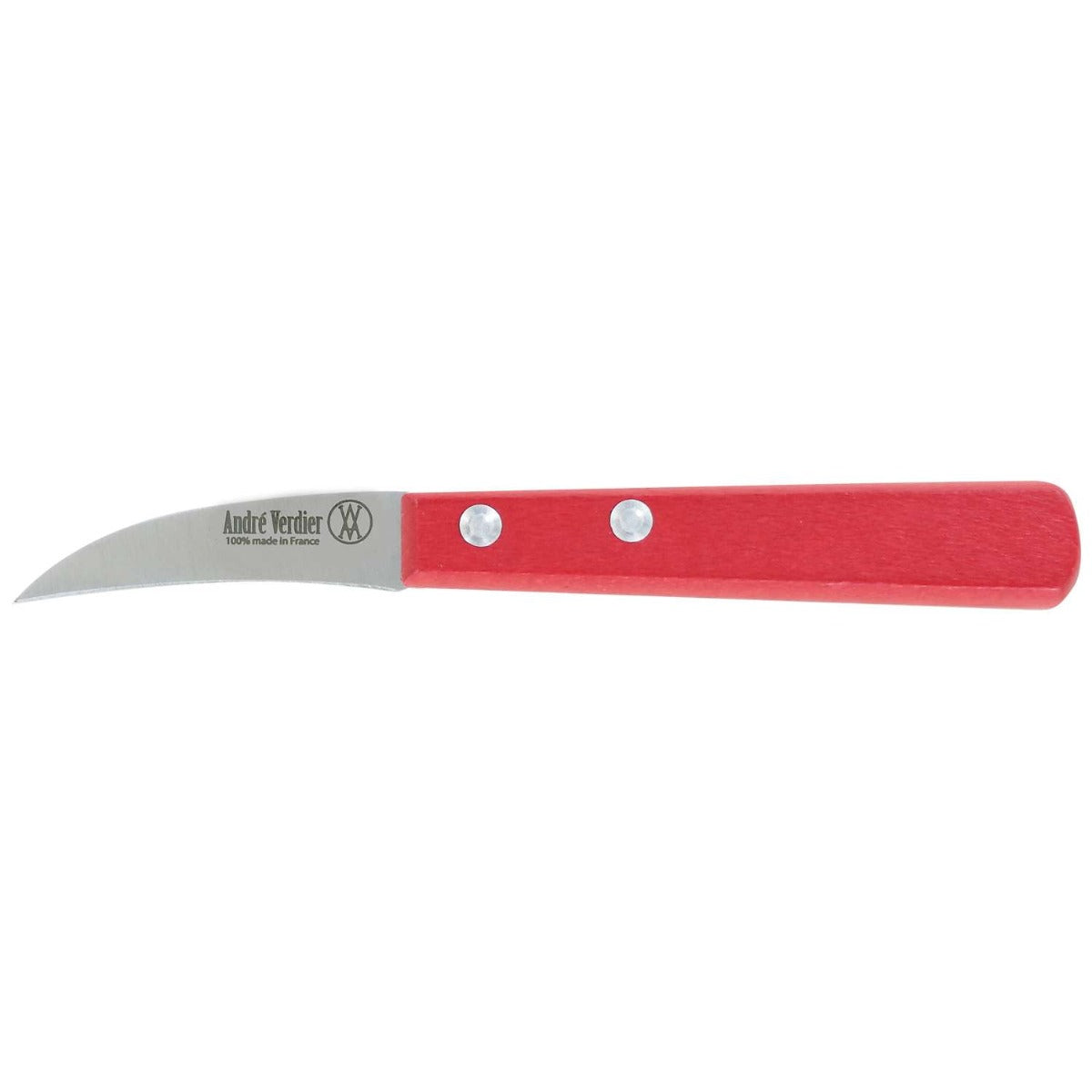 Andre verdier Peeling Knife 6 cm Red Wooden Handle Prepa Culi