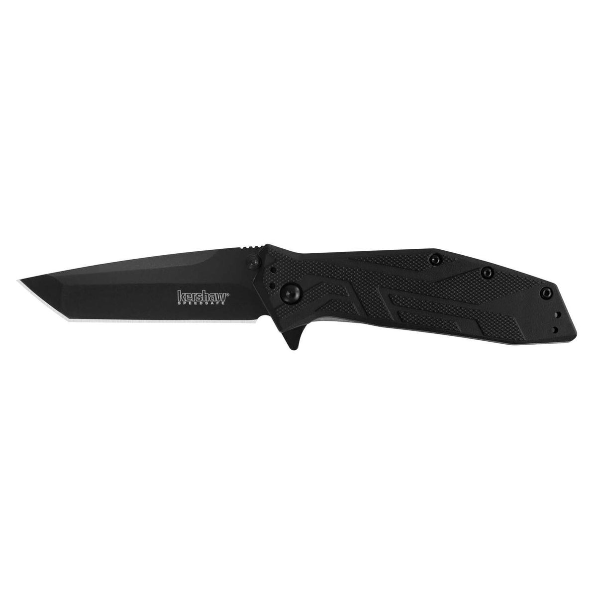 Kershaw Brawler Black Tanto Pocket Knife 8 cm Black Handle 111 gr 1990X