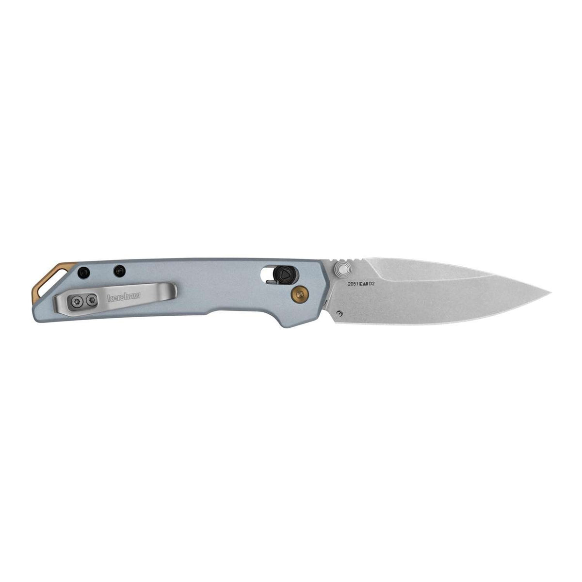 Kershaw Mini Iridium Stonewashed Pocket Knife 8 cm Ice Blue Handle 71 gr 2051