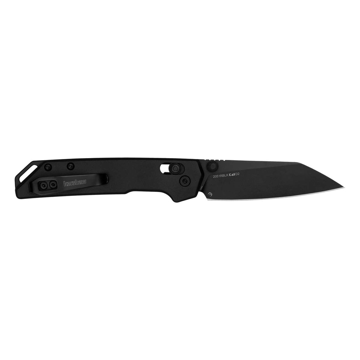 Kershaw Mini Iridium Reserve Tanto Black Pocket Knife 8 cm Black Handle 71 gr 2051RBLK