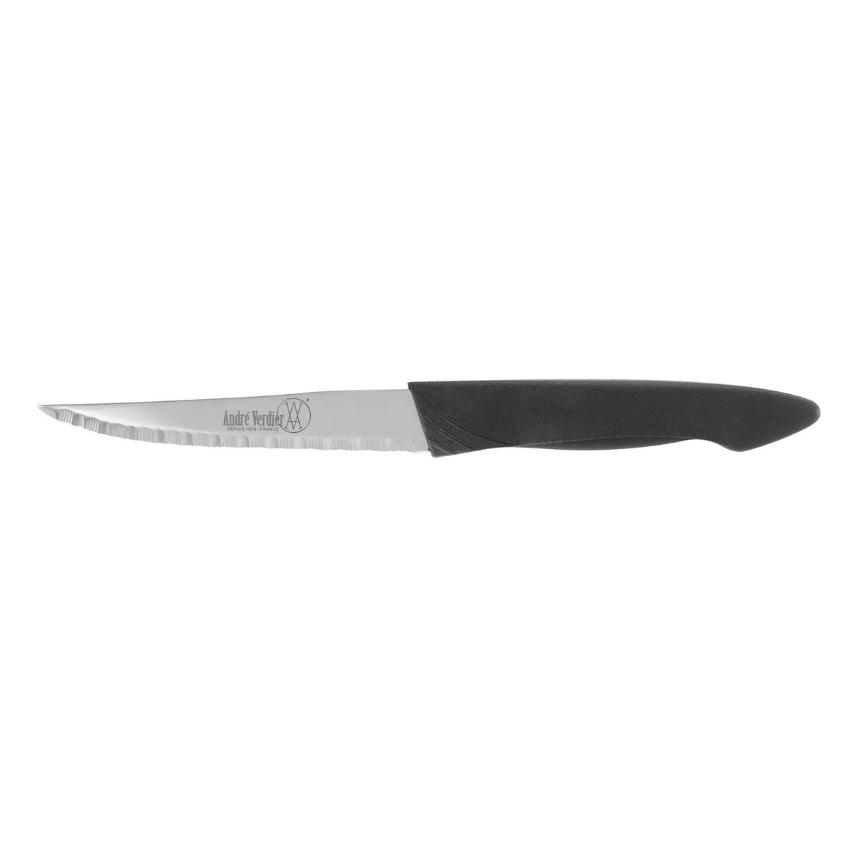 Andre verdier Double Serrated Knife Steak Knife 10.5 cm Black Handle Trios 3057DM
