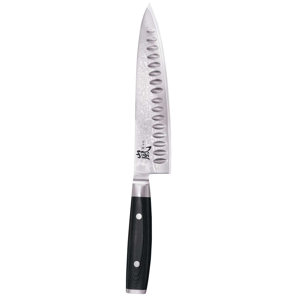 Yaxell Damascus Chef's Knife 20 cm With Grooves Ran 36000G