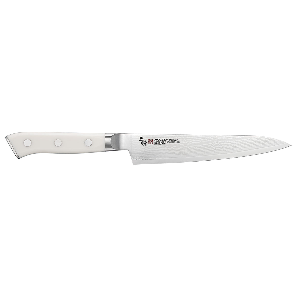 Mcusta zanmai Damascus Utility Knife 15 cm Classic Damascus Corian HKC-3002D