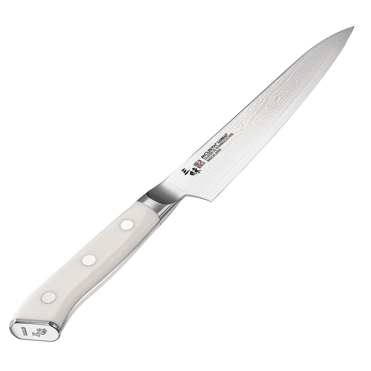 Mcusta zanmai Damascus Utility Knife 15 cm Classic Damascus Corian HKC-3002D