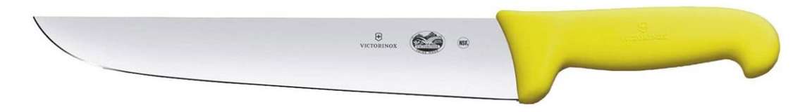 Victorinox Butcher Knife 18 cm Yellow Fibrox Handle 5.5208.18