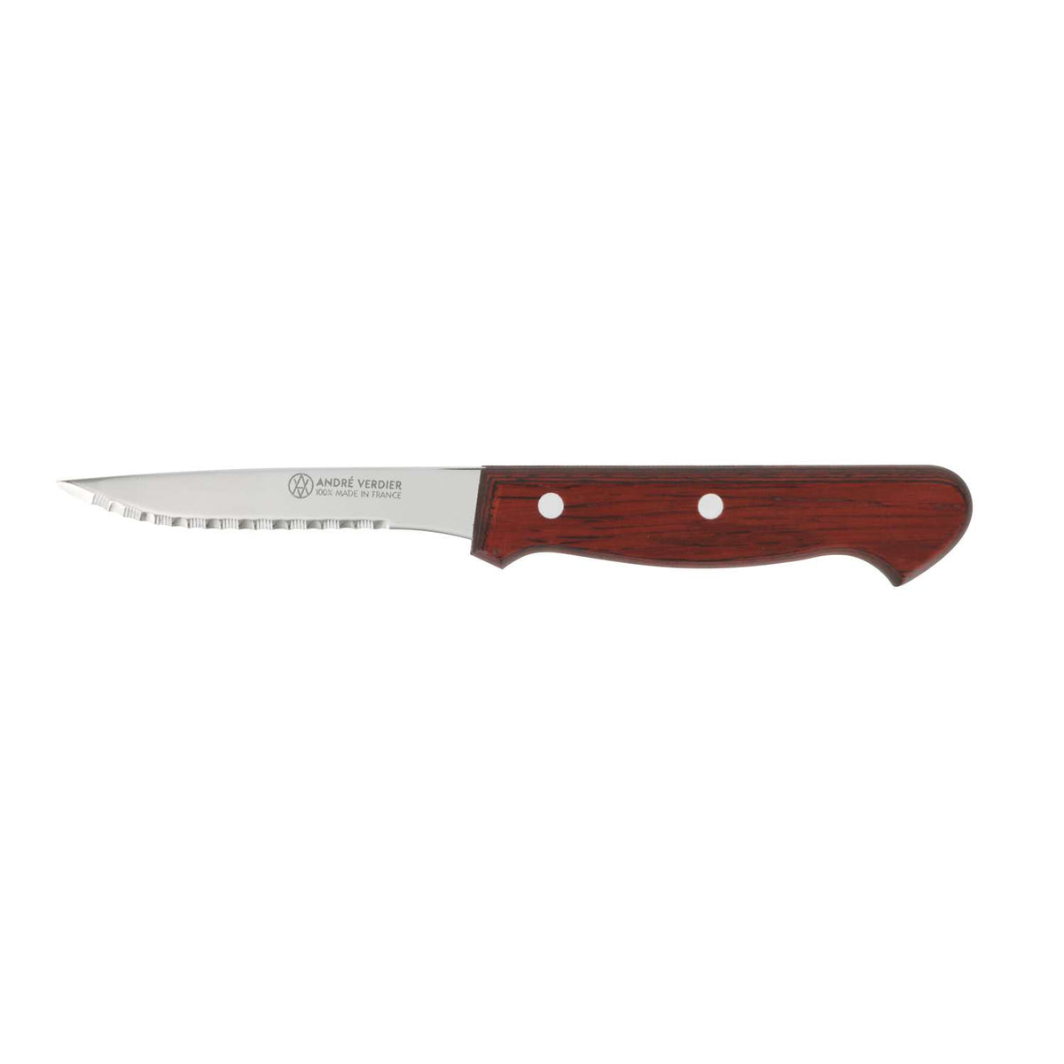 Andre verdier Double Serrated Knife Steak Knife 10 cm Wooden Handle