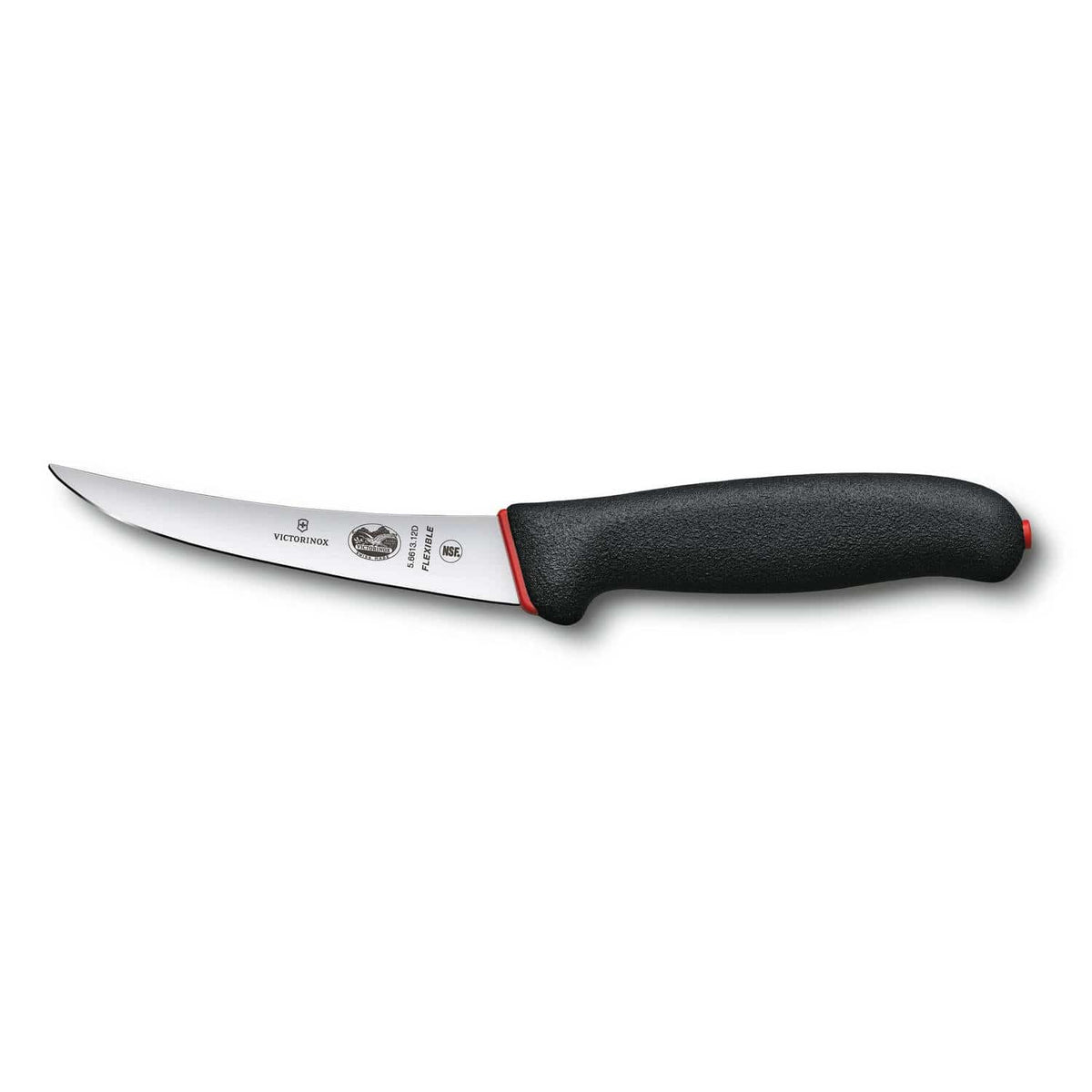 Victorinox Boning Knife Curved, Narrow, Flexible Blade 12 cm Dual Grip Handle 5.6613.12D
