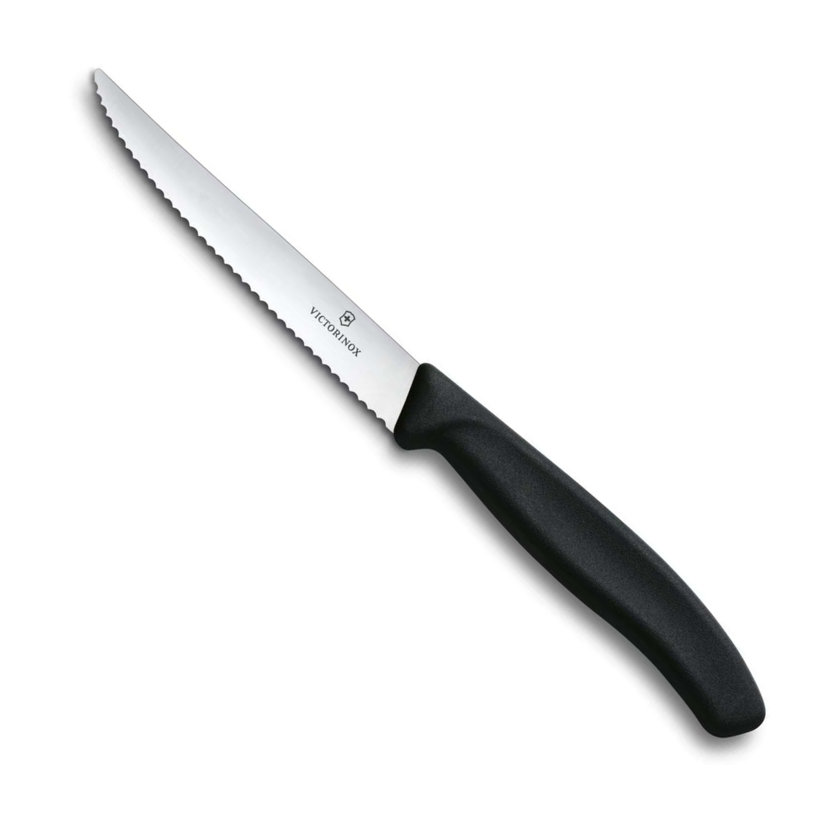 Victorinox Μαχαίρια steak 11 εκατ. οδοντωτά μαύρη λαβή σετ 6 τμχ Swiss Classic 6.7233.6