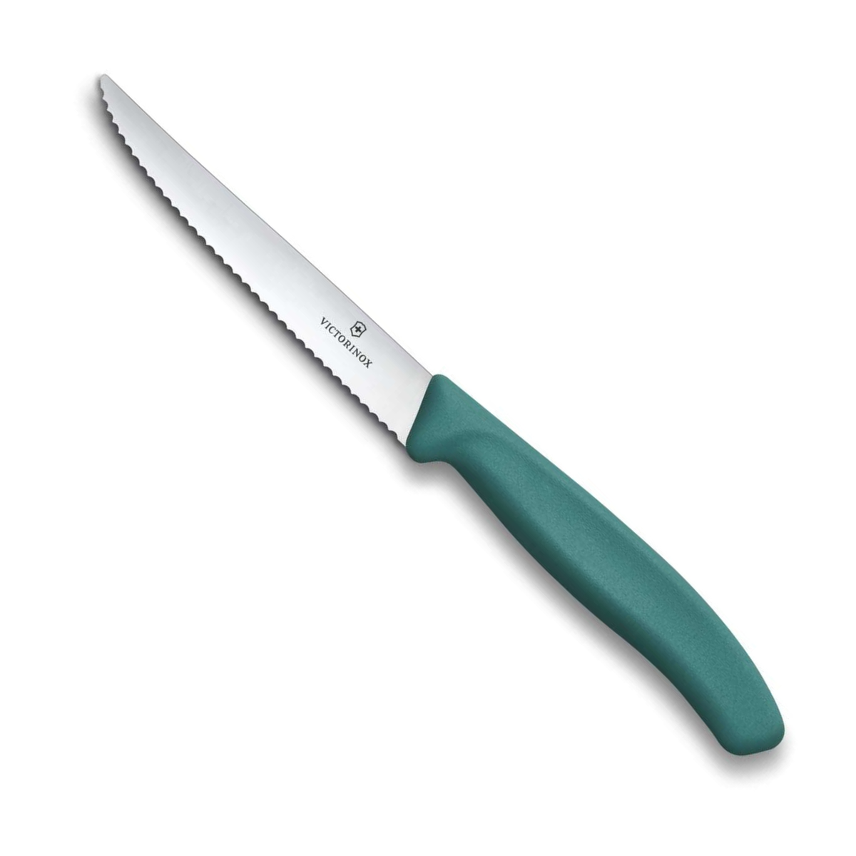 Victorinox Μαχαίρι steak 11 εκατ. οδοντωτό πράσινη λαβή Swiss Classic 6.7234.C1