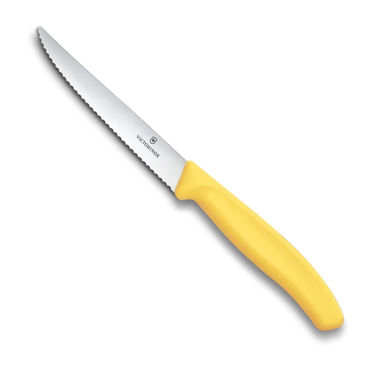 Victorinox Μαχαίρι steak 11 εκατ. οδοντωτό κίτρινη λαβή Swiss Classic 6.7238.C1