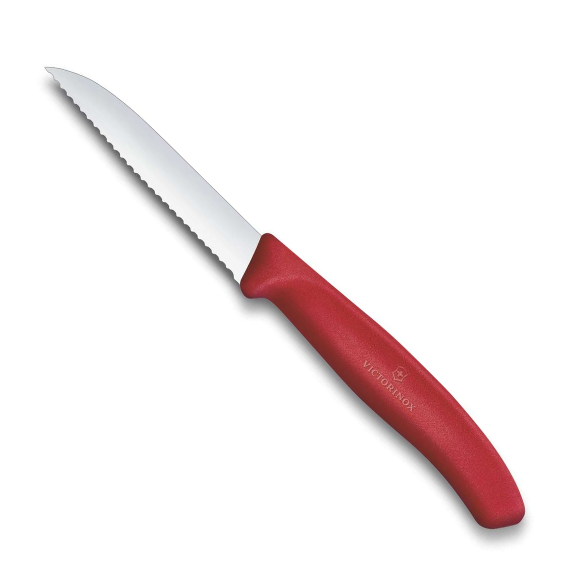 Victorinox Μαχαίρι κουζίνας 8 εκατ. ευθύ οδοντωτό κόκκινη λαβή Swiss Classic 6.7431.C1