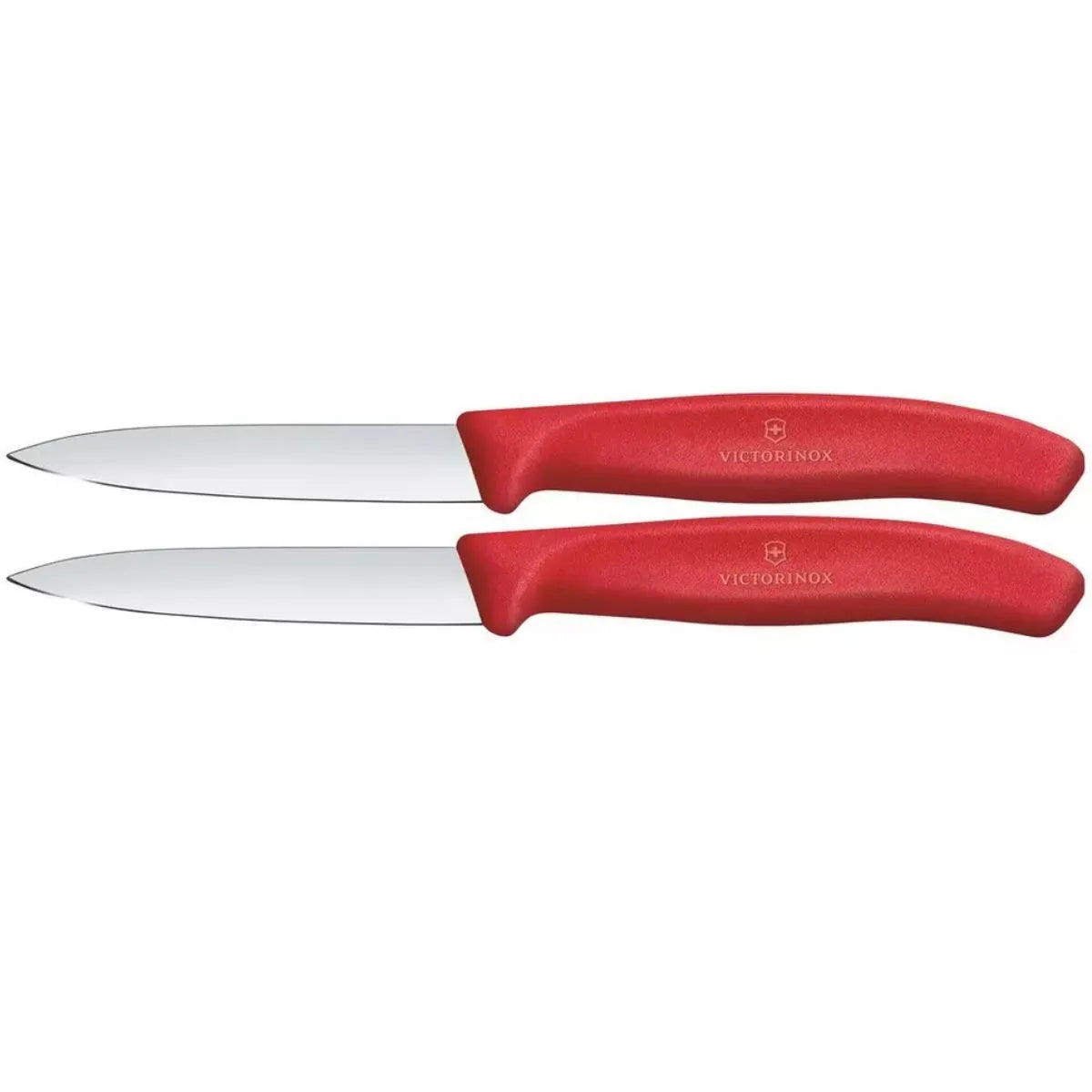 Victorinox Μαχαίρια κουζίνας 8 εκατ. μυτερά κόκκινη λαβή σετ 2 τμχ Swiss Classic 6.7601.2C1