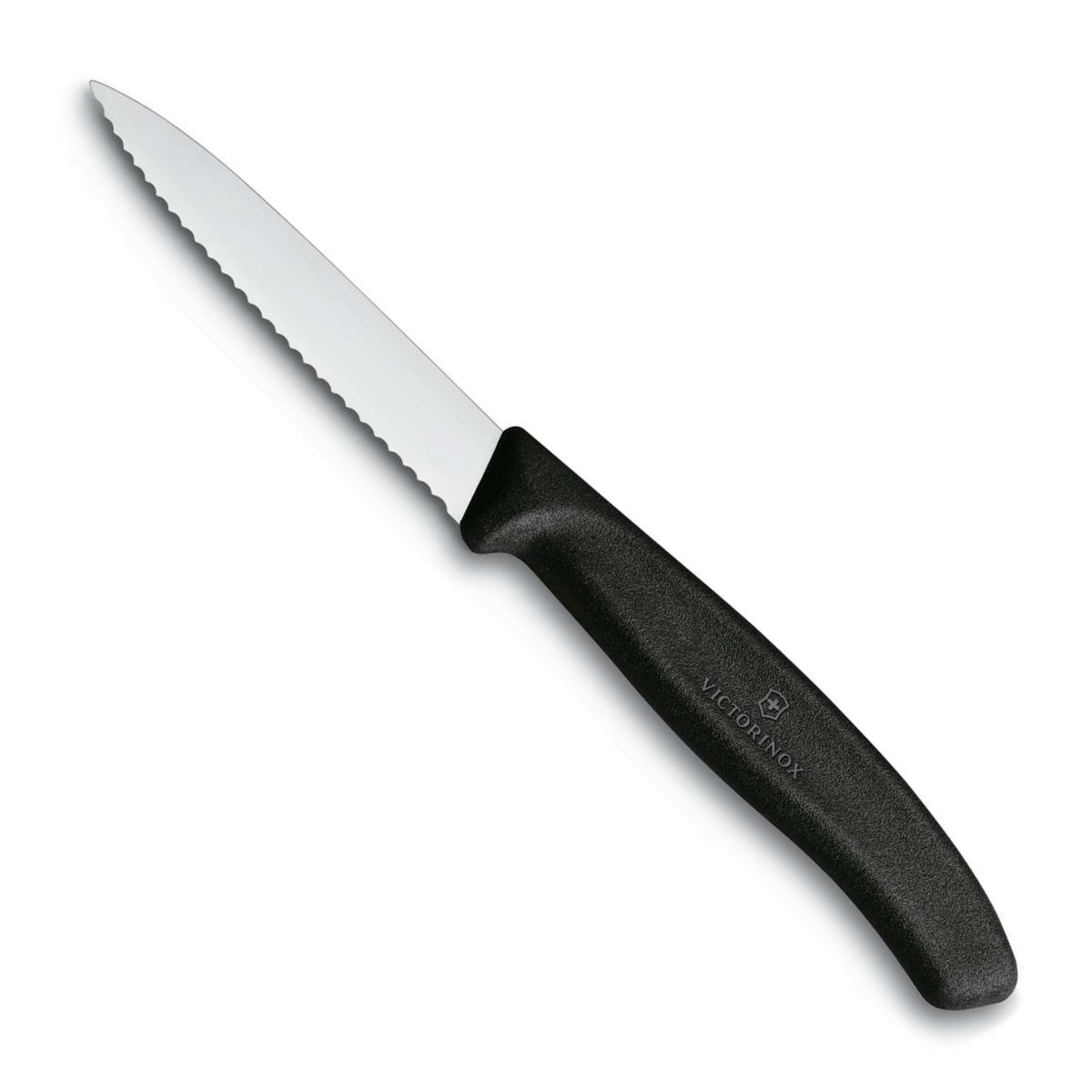 Victorinox Μαχαίρια κουζίνας 8 εκατ. ίσια οδοντωτά μαύρη λαβή σετ 6 τμχ Swiss Classic 6.7633.6
