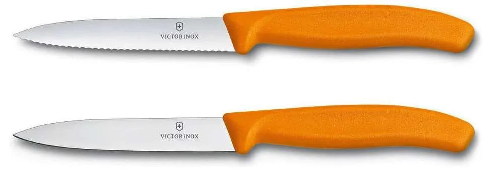 Victorinox Μαχαιράκια κουζίνας πορτοκαλί 10 εκατ. σετ 2 τμχ Swiss Classic 6.7796.L9B
