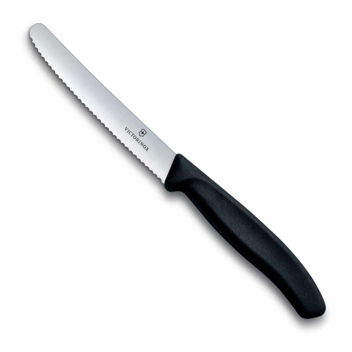 Victorinox Μαχαίρι κουζίνας 11 εκατ. στρογγυλό οδοντωτό μαύρη λαβή Swiss Classic 6.7833
