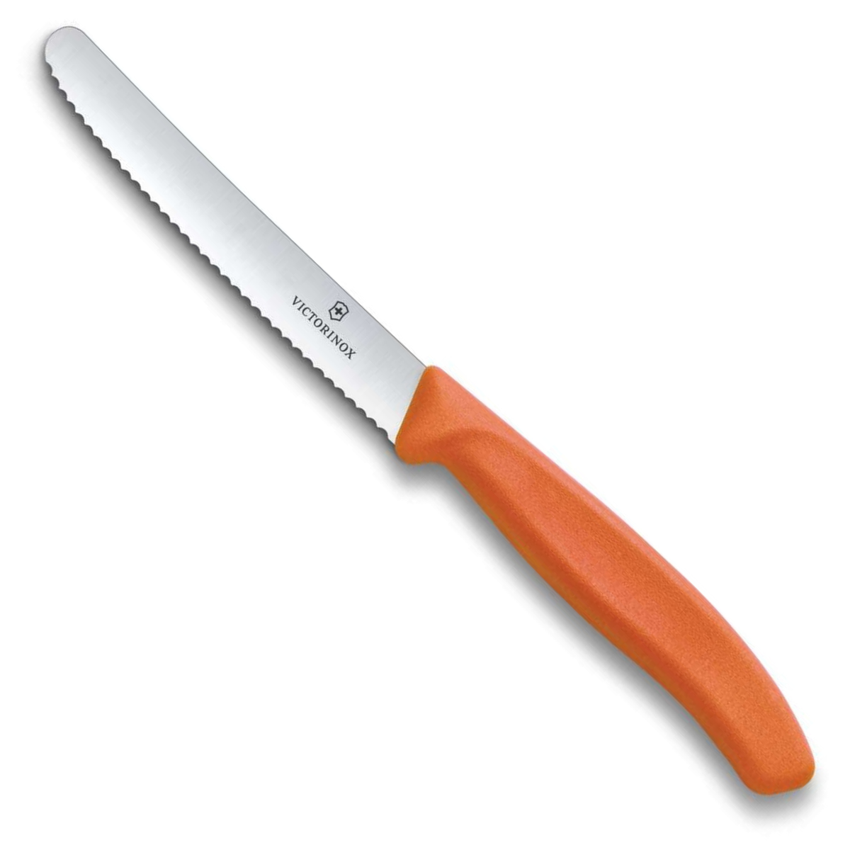 Victorinox Μαχαίρι κουζίνας 11 εκατ. στρογγυλό οδοντωτό πορτοκαλί λαβή Swiss Classic 6.7839.C1