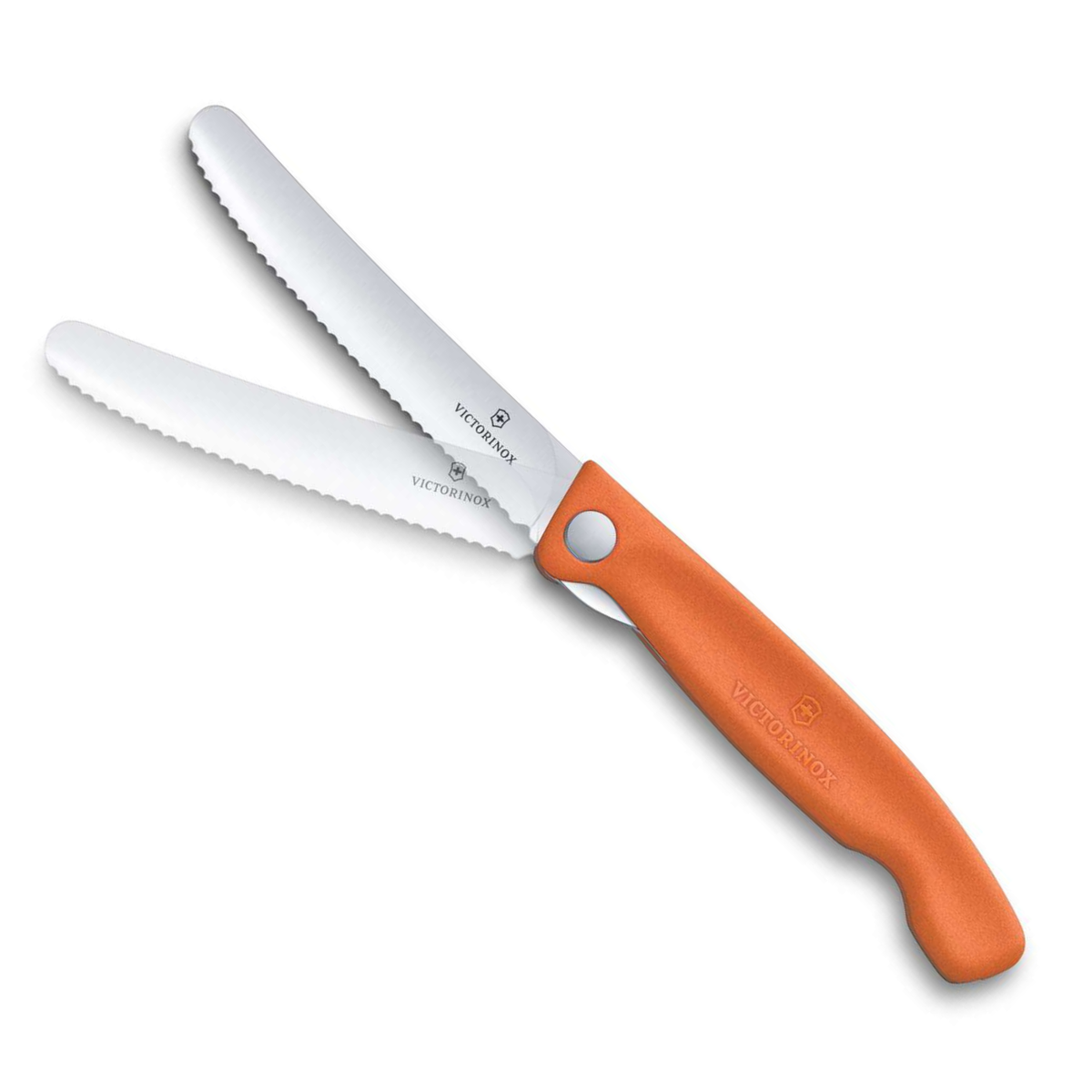 Victorinox Μαχαίρι κουζίνας 11 εκατ. στρογγυλό οδοντωτό πορτοκαλί λαβή αναδιπλούμενο Swiss Classic 6.7839.FC1