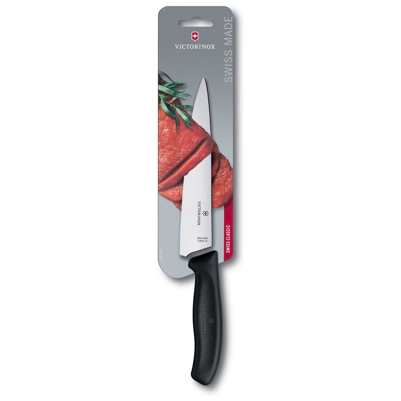 Victorinox Chef's Knife Black Handle 19 cm Swiss Classic 6.8003.19B