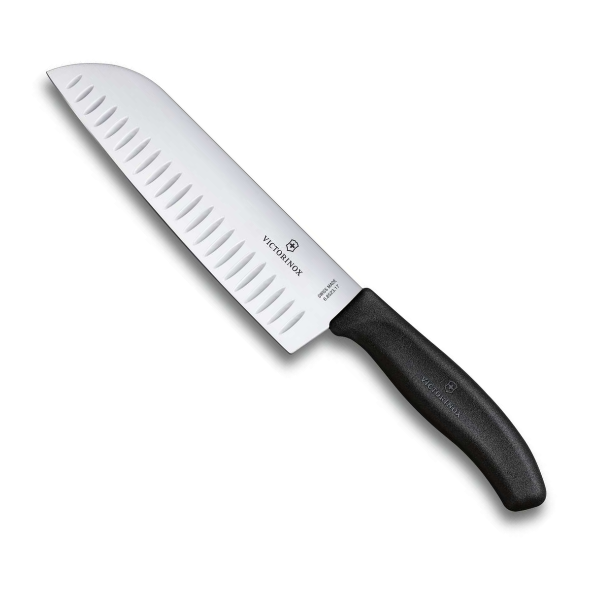 Victorinox Μαχαίρι Santoku με αυλακώσεις 17 εκατ. μαύρη λαβή Swiss Classic 6.8523.17B