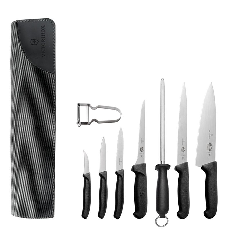 Victorinox Chef's knife 9-piece set with knife case 601435