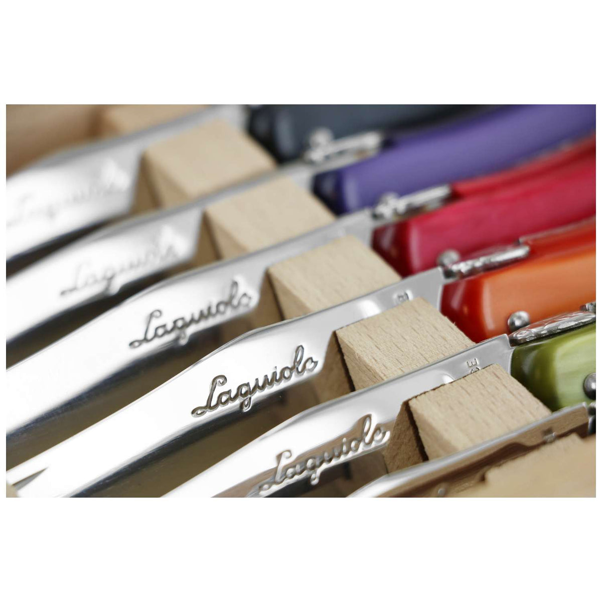 Andre verdier Steak Knife 12 cm 6-Piece Set Gift Box Automne Laguiole Deluxe 606.25AUCB