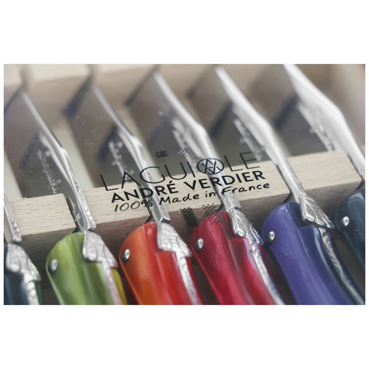 Andre verdier Steak Knife 12 cm 6-Piece Set Gift Box Automne Laguiole Deluxe 606.25AUCB