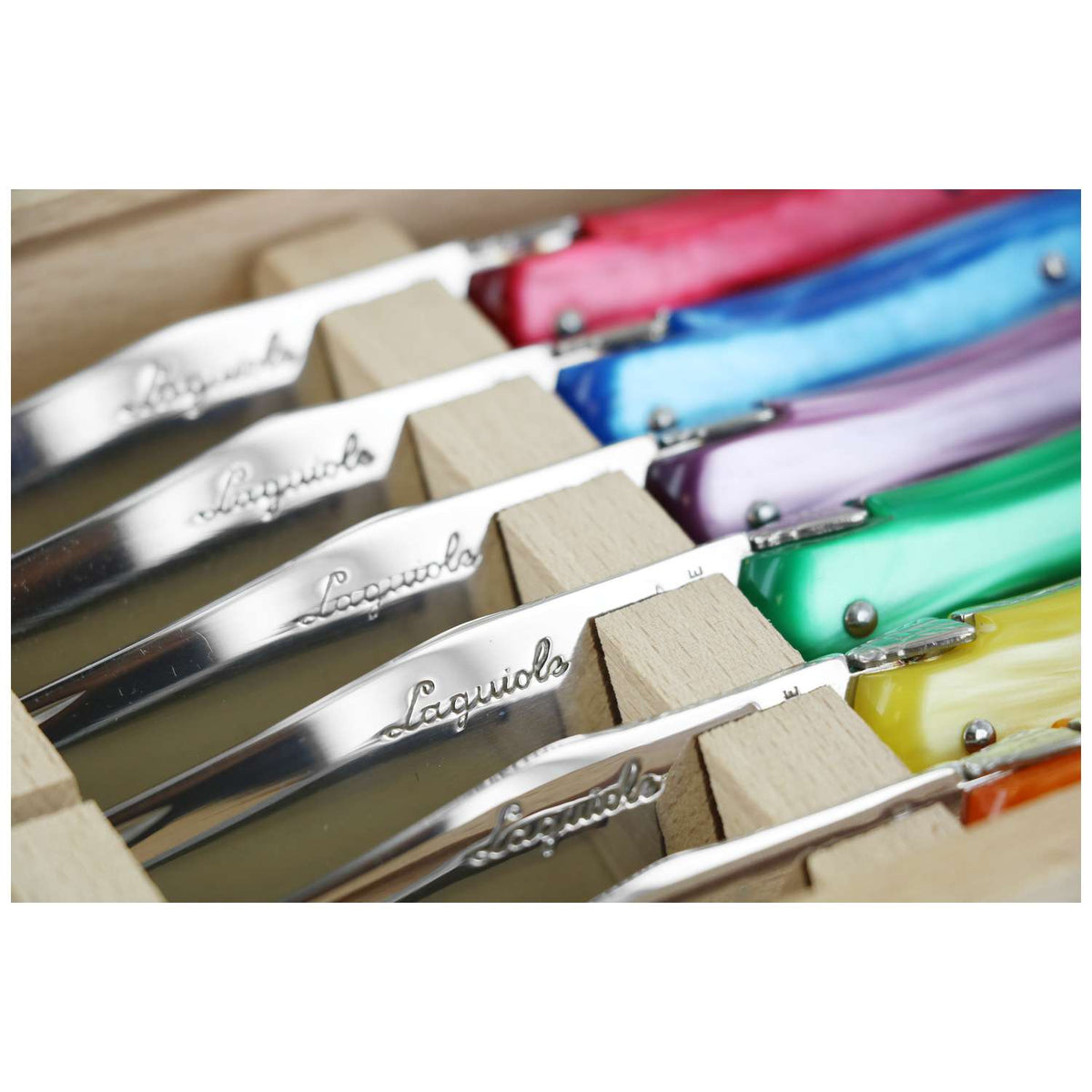 Andre verdier Steak Knife 12 cm 6-Piece Set Gift Box Bright Laguiole Deluxe