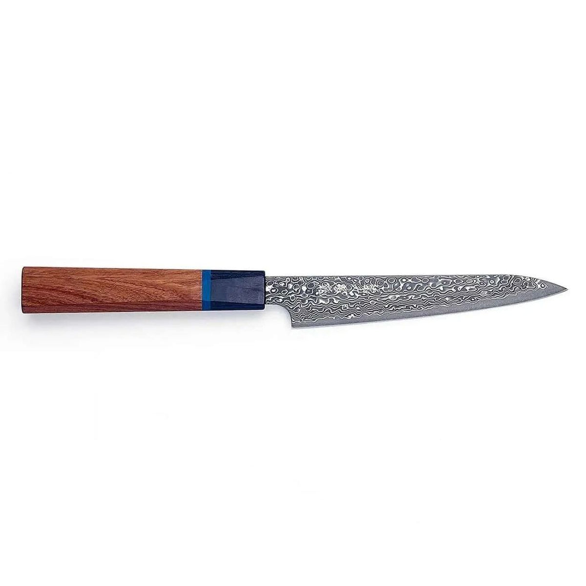 Ryusen Damascus Utility Knife 13.5 cm Quince Handle Bonten Unryu KAI BU-515