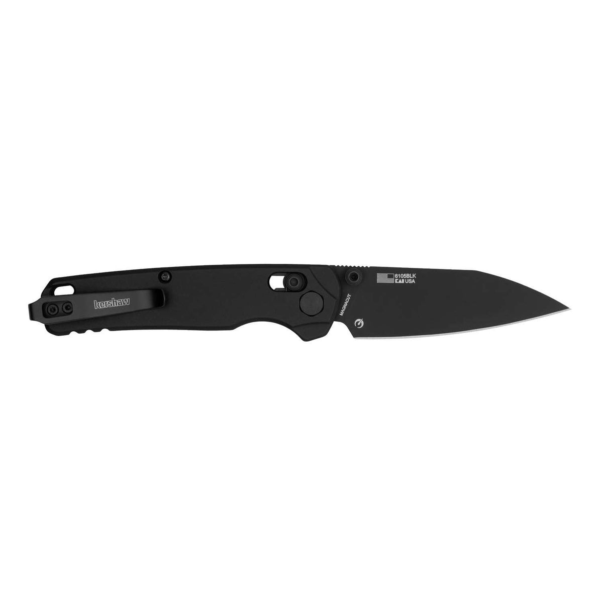 Kershaw Bel Air Black MagnaCut Pocket Knife 8 cm Black Handle 82 gr 6105BLK