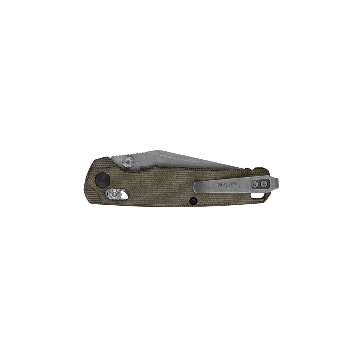 Kershaw Bel Air - Clip Point Pocket Knife 8 cm Olive Micarta Handle 74 gr 6106