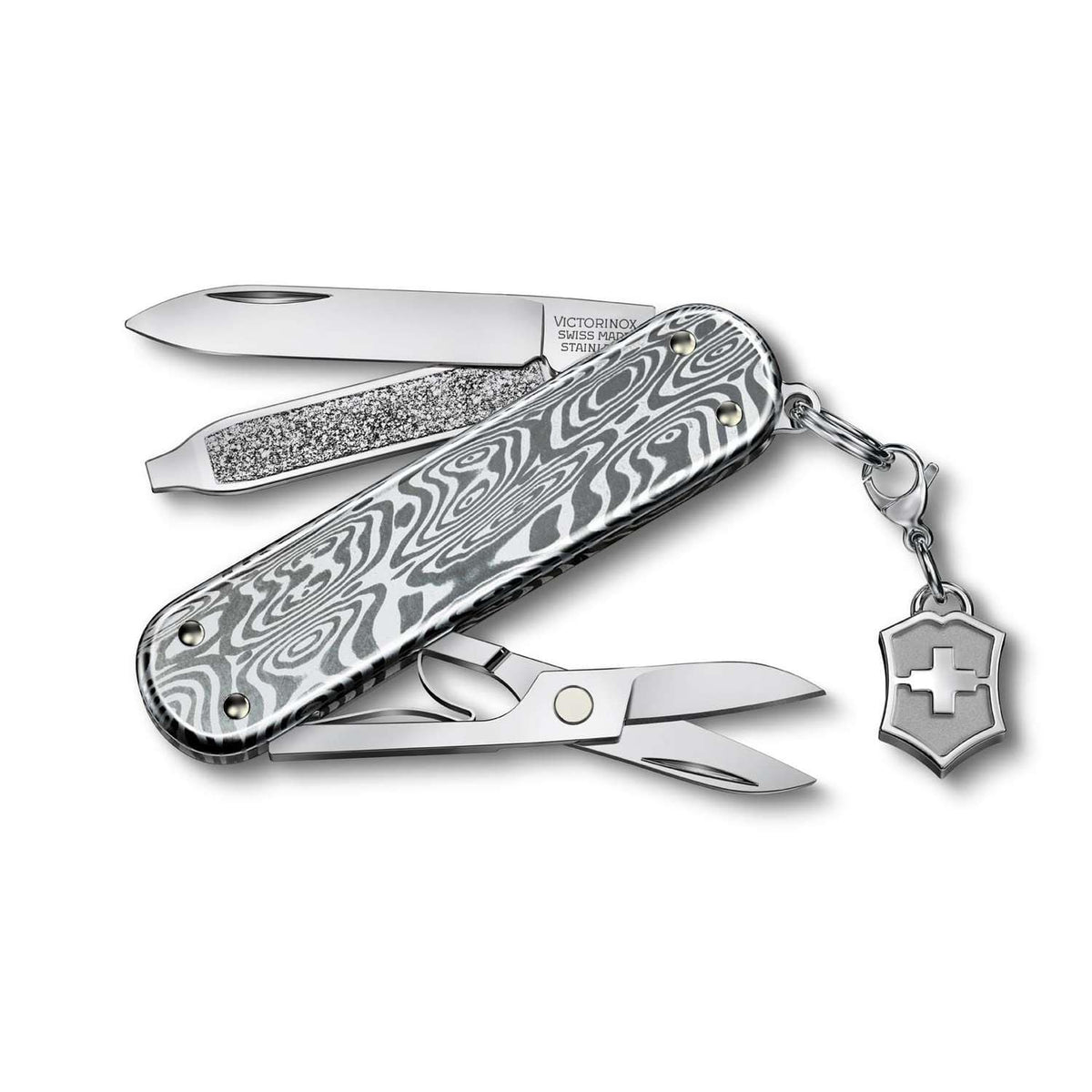 Victorinox Classic SD Brilliant Swiss Army Knife 58 mm 5 Functions Damast 0.6221.34