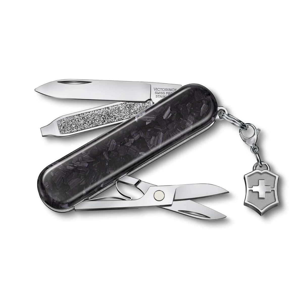 Victorinox Classic SD Brilliant Swiss Army Knife 58 mm 5 Functions Carbon 0.6221.90