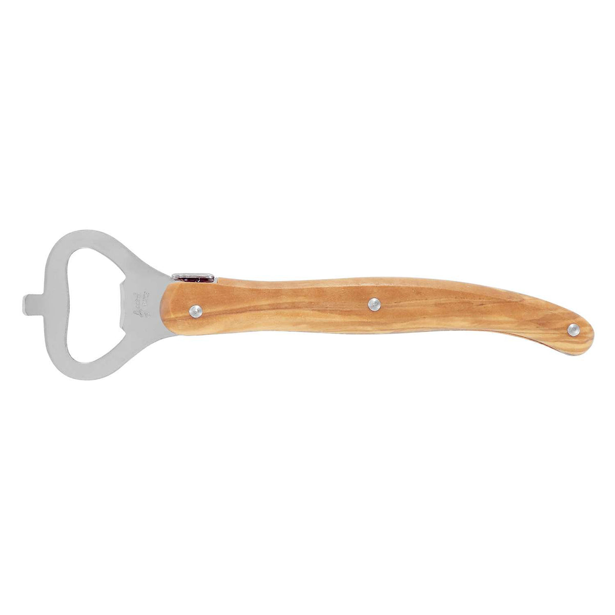 Andre verdier Bottle Opener Olive Wood Handle Laguiole Debutant Country 6644OSP