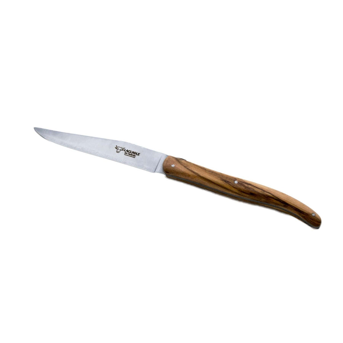 Laguiole en aubrac Steak Knives 12 cm With Olivewood Handle 6 pcs Set Laguiole Everyday 6MC99QLIH