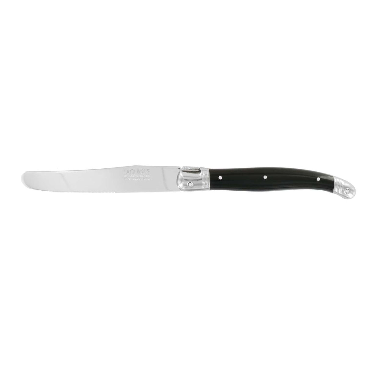 Andre verdier Round Utility Knife 12 cm Black Handle Laguiole Debutant 700NSP