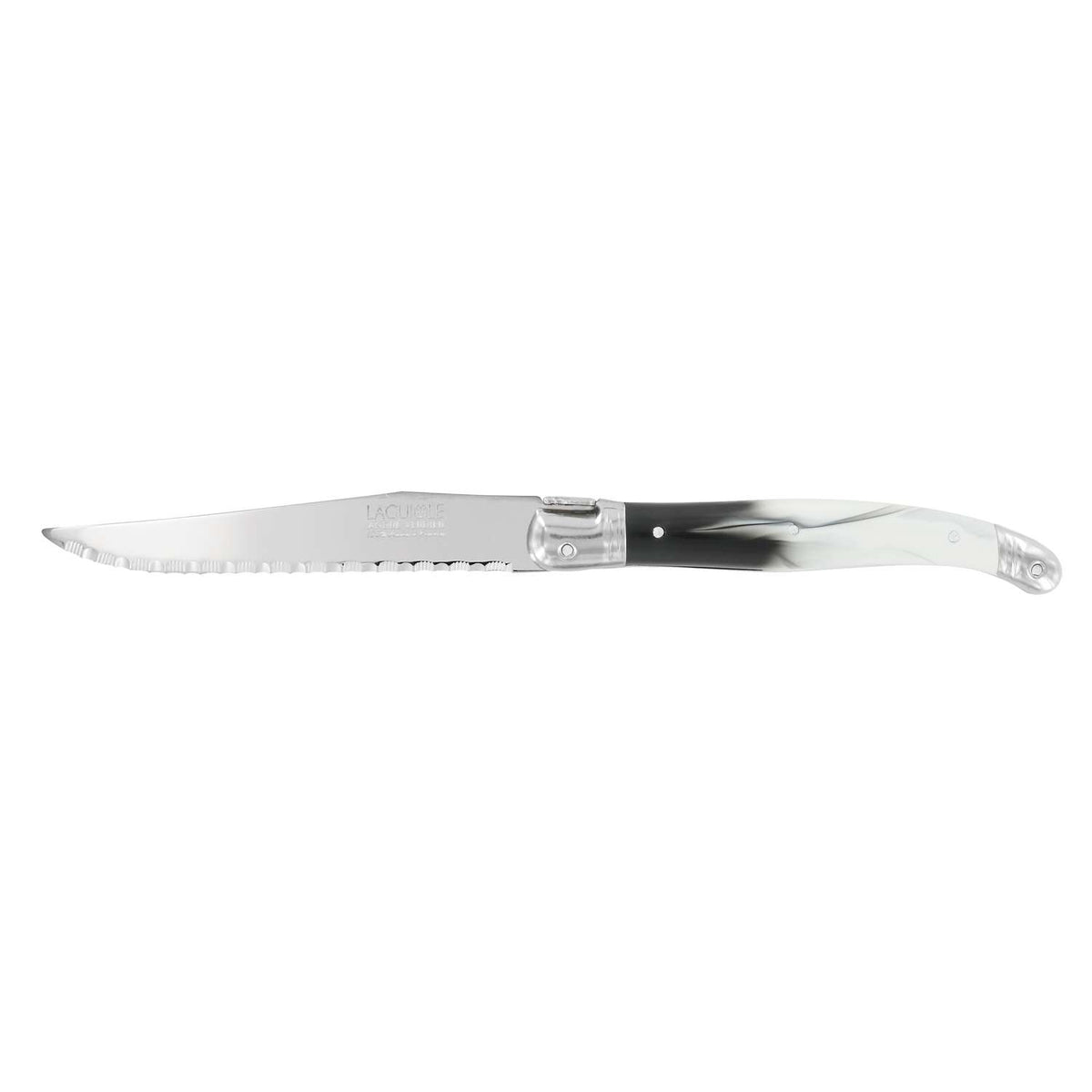 Andre verdier Serrated Steak Knife 12 cm Viennois Blue Laguiole Debutant 70VIESP