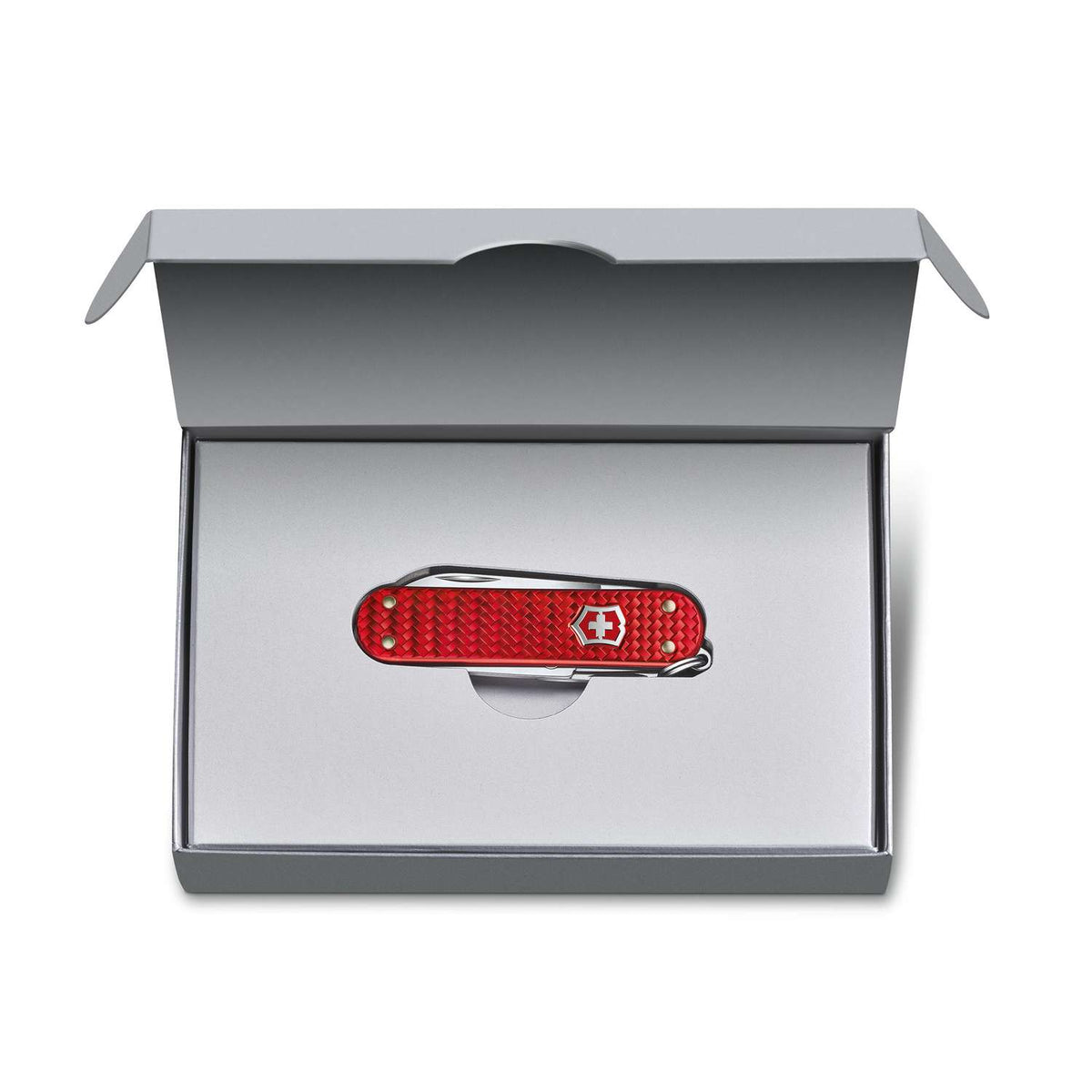Victorinox Classic SD Precious Alox Swiss Army Knife 58 mm 5 Functions Aluminium Scales Red Iconic Red