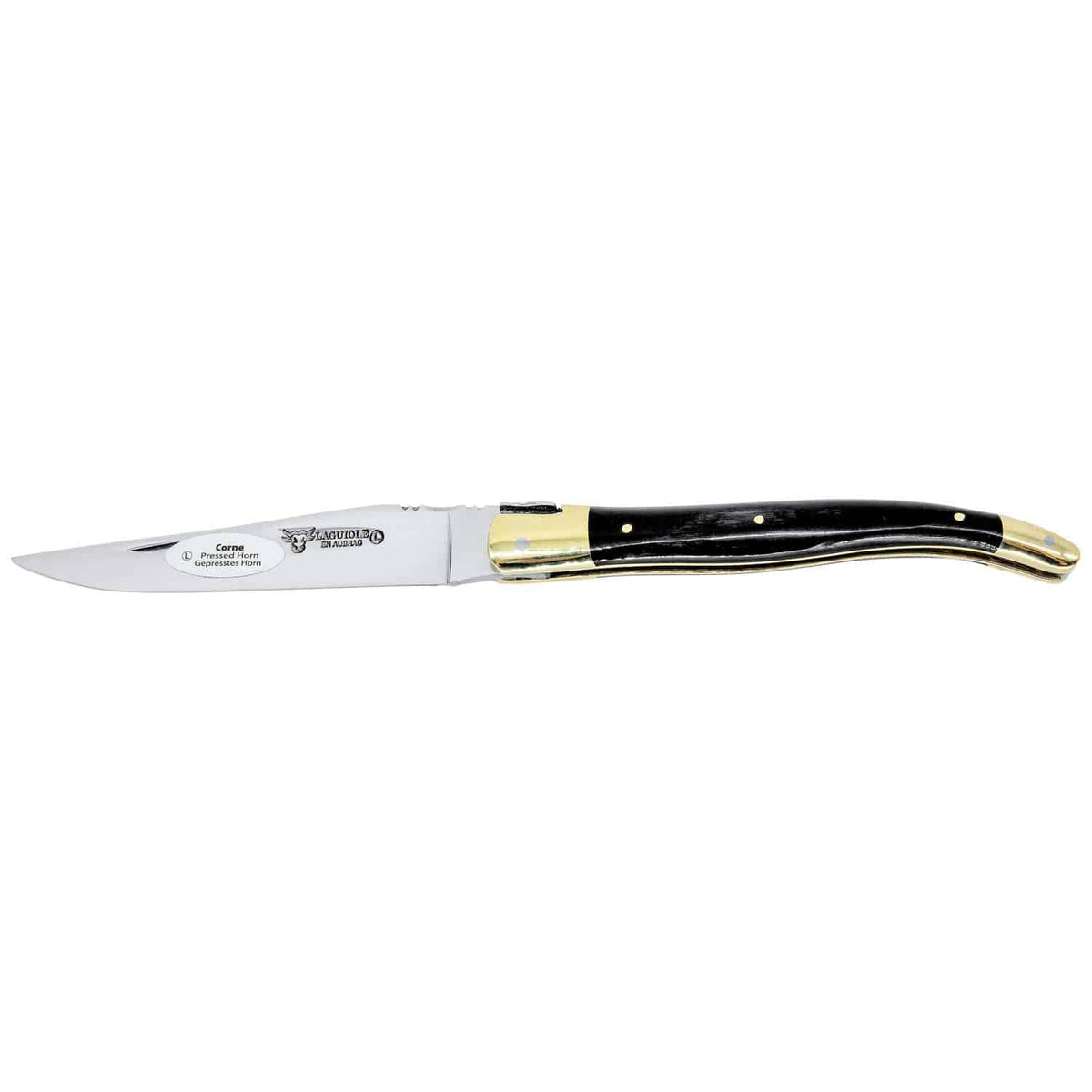 Laguiole en aubrac Folding Knife 12 cm With Horn Handle Laguiole en Aubrac L0212CPL