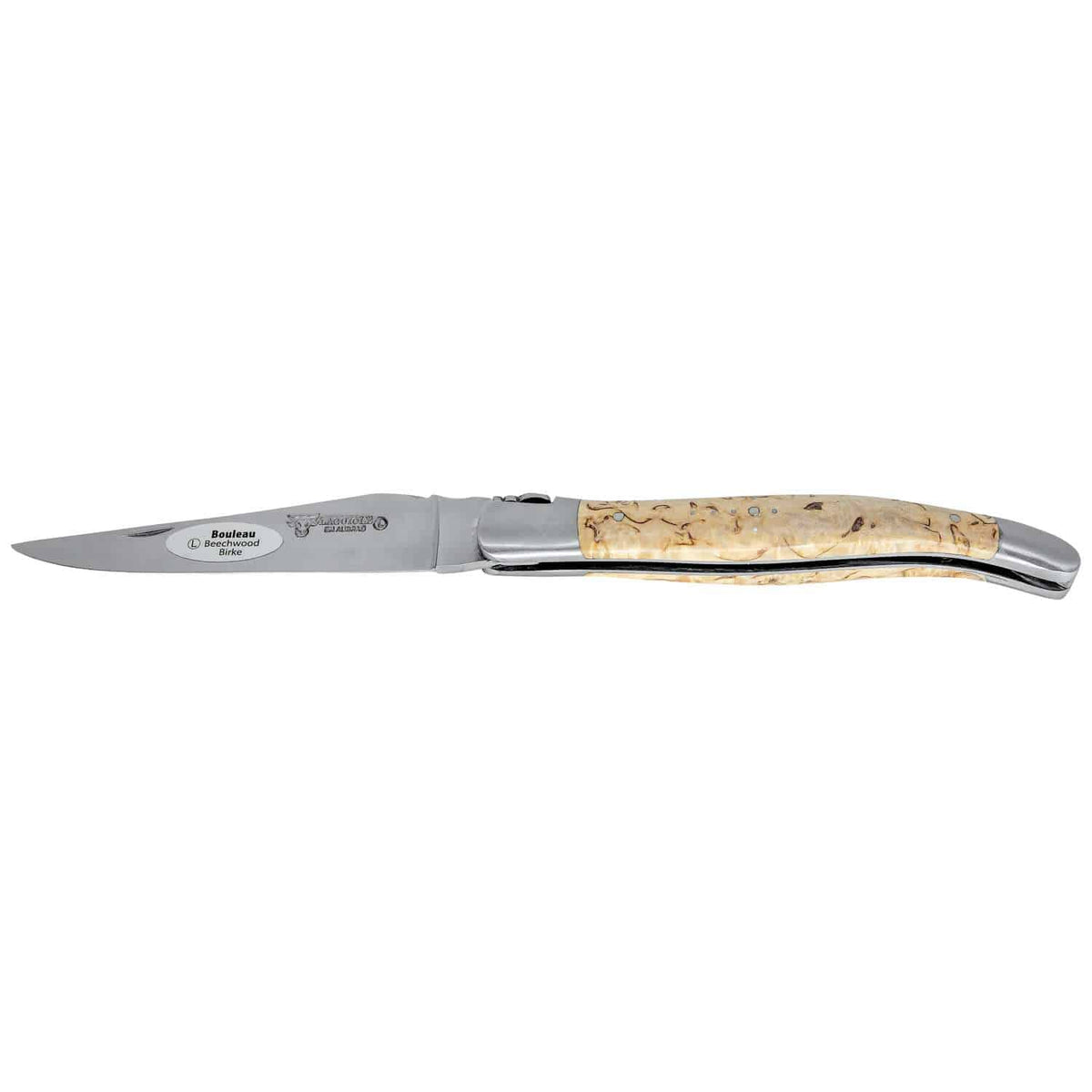 Laguiole en aubrac Folding Knife 12 cm With Birch Wood Handle Laguiole en Aubrac L0212bhif