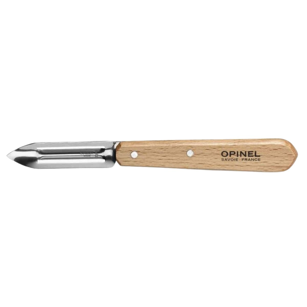Opinel Stainless Steel Peeler 7 cm With Wooden Handle No 115 Les Essentiels 001928