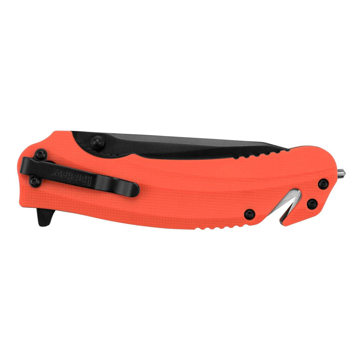 Kershaw Barricade Black Pocket Knife 9 cm Orange Handle 128 gr 8650X