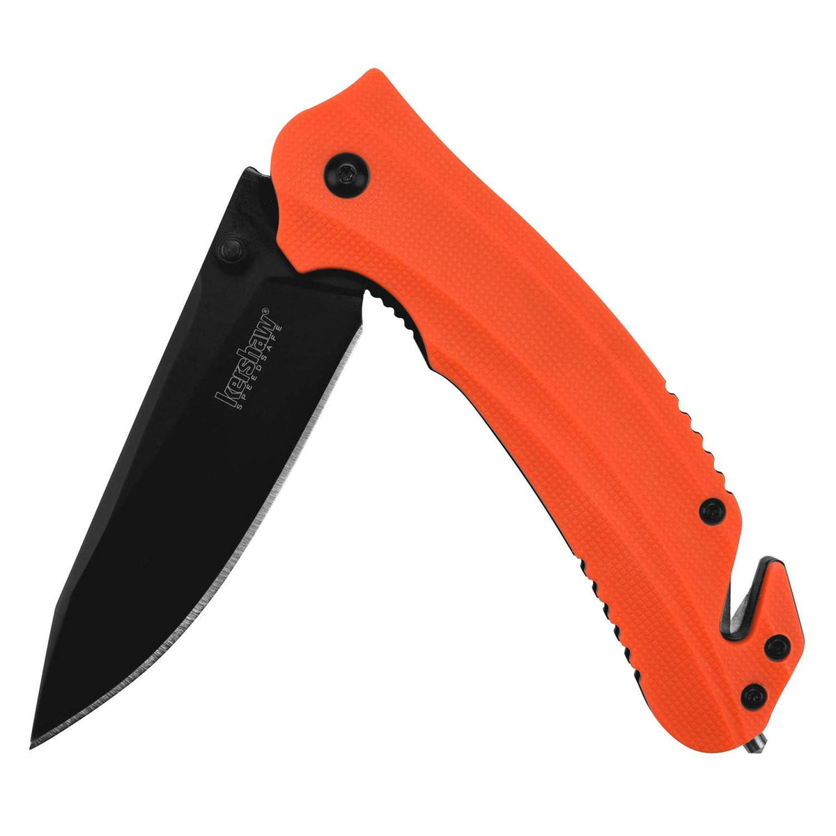 Kershaw Barricade Black Pocket Knife 9 cm Orange Handle 128 gr 8650X